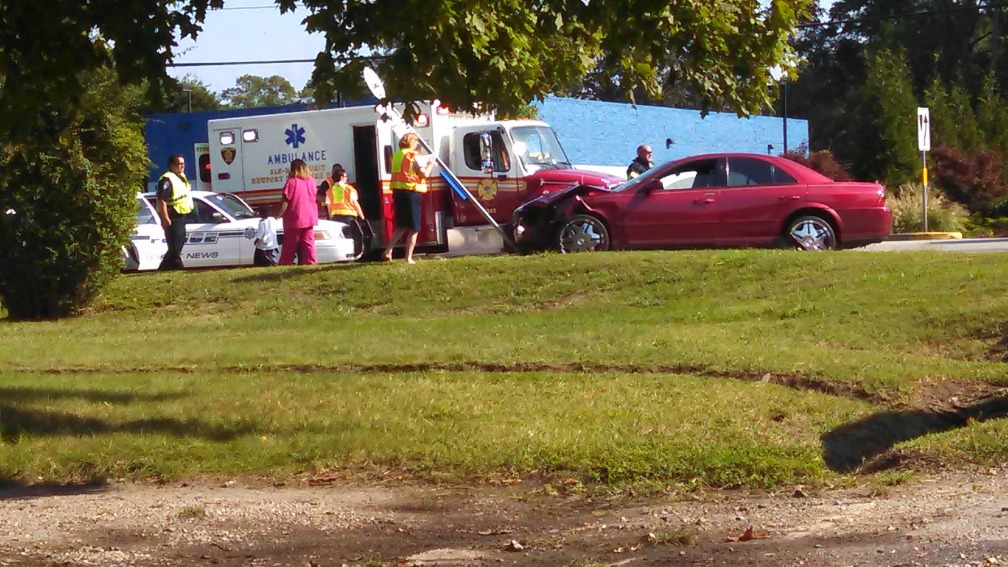 Newport News city employee injured in crash