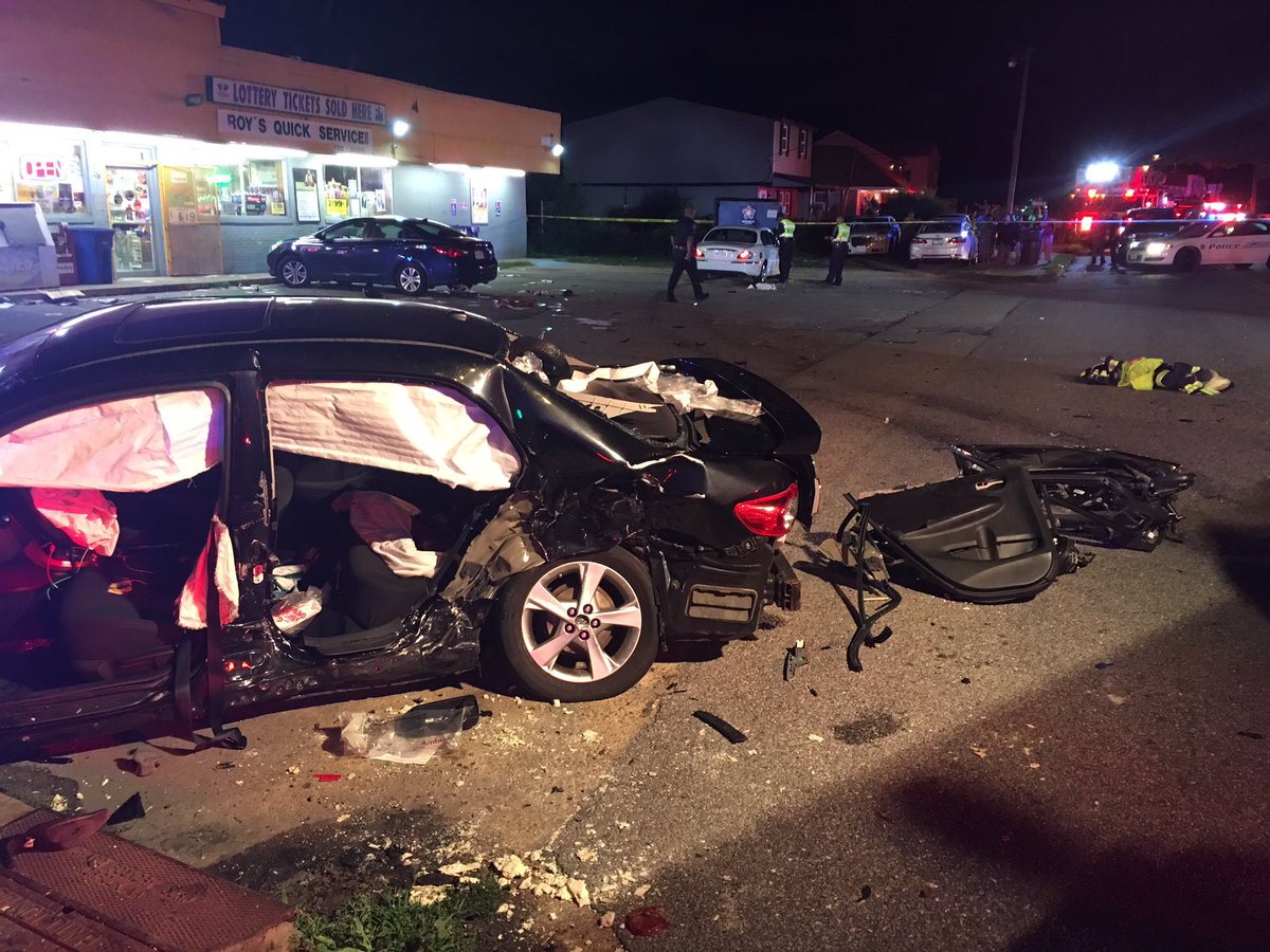 Two people taken to hospital after multivehicle crash in Hampton