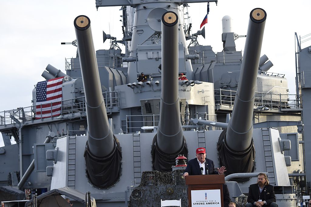 Trump touts plan to rebuild military with 350-ship Navy | 13newsnow.com