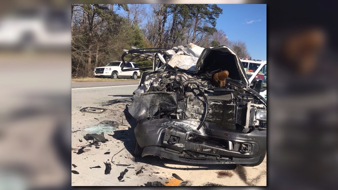 Driver, five children taken to hospital following crash with school bus ...