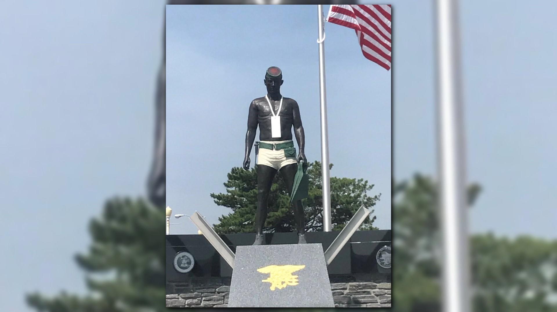 Dedication today for Oceanfront Navy SEAL monument