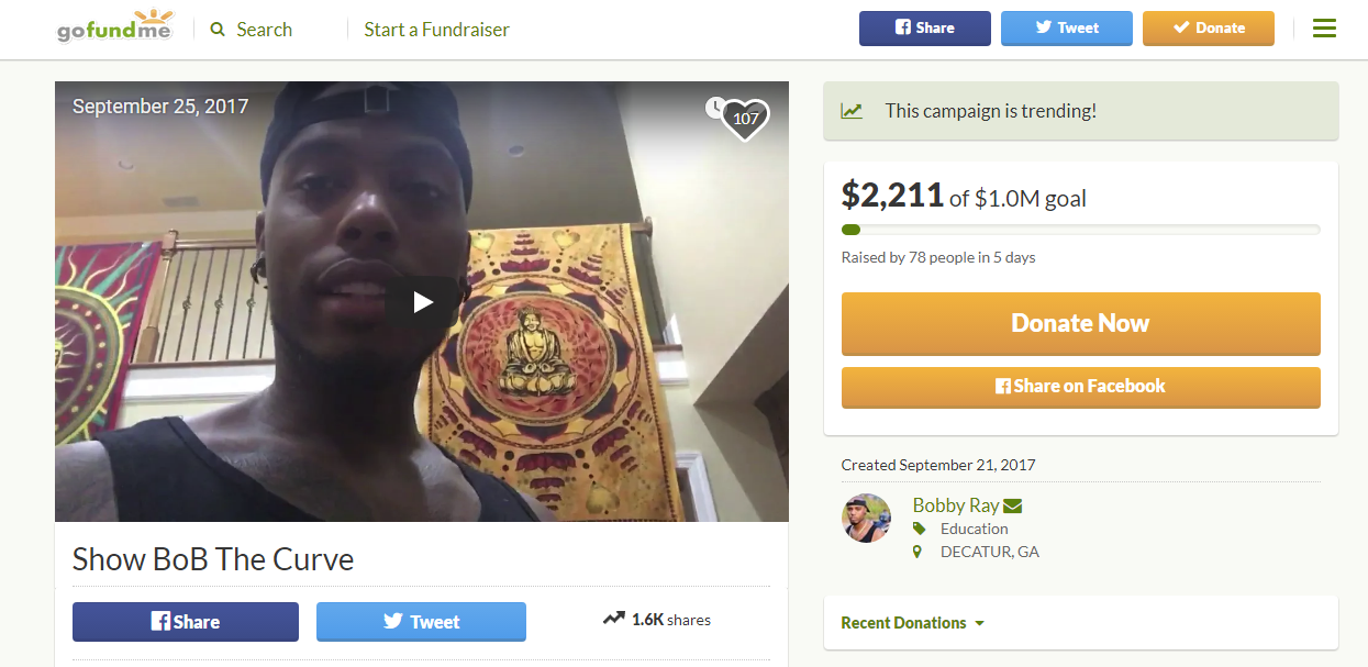 Rapper B.o.B. starts GoFundMe to prove 