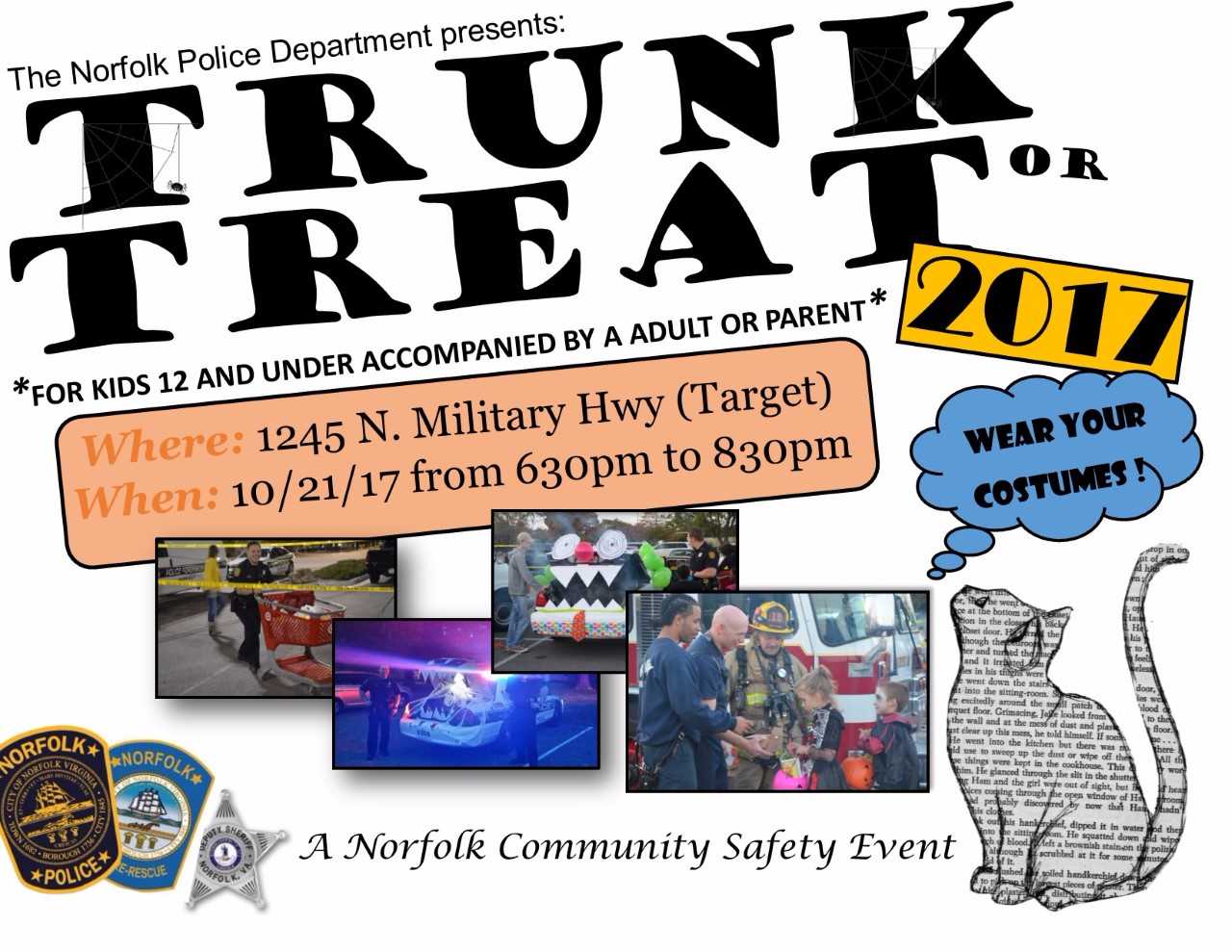 Norfolk Police to host largest trunkortreat event at Target