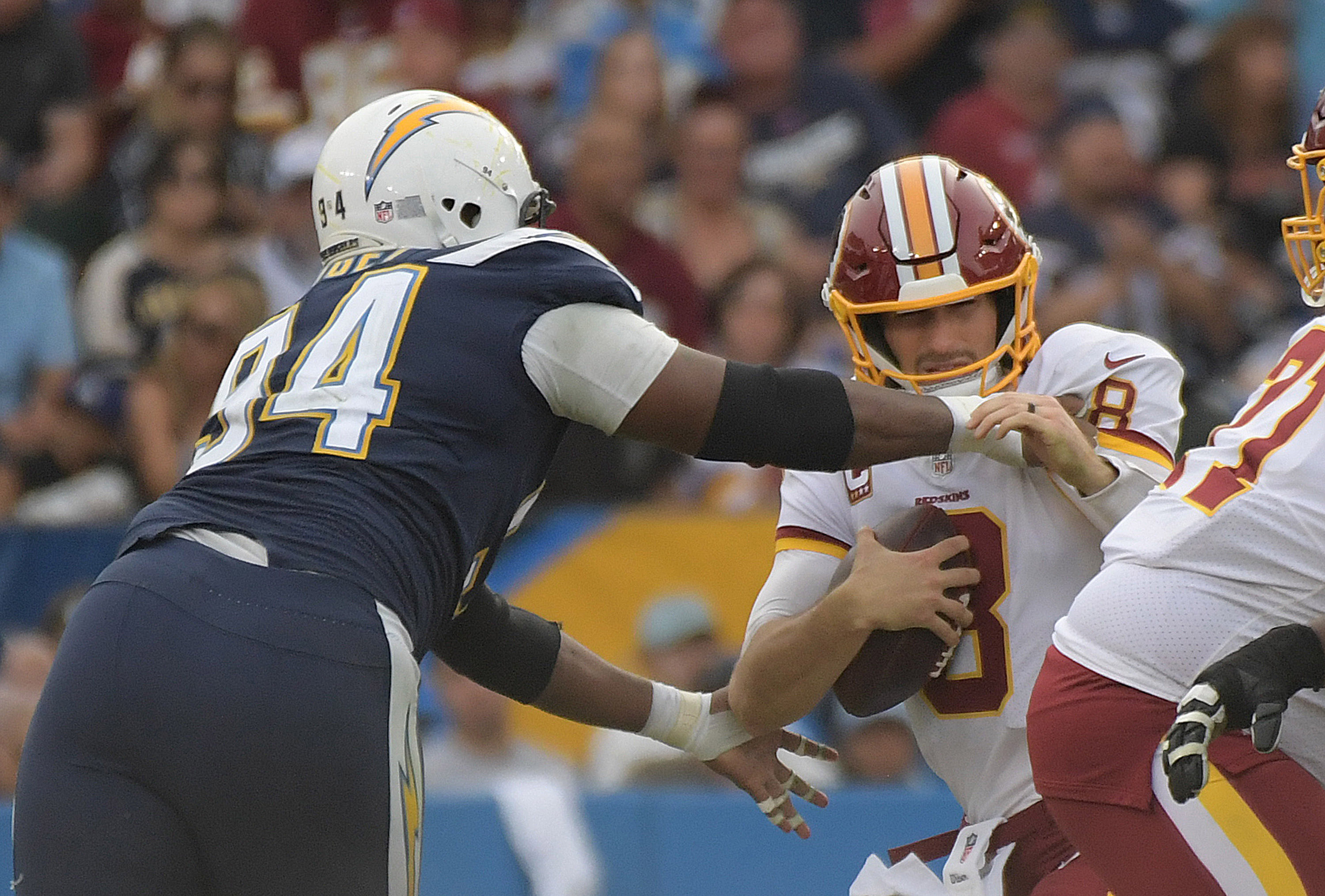 Chargers rout the Redskins