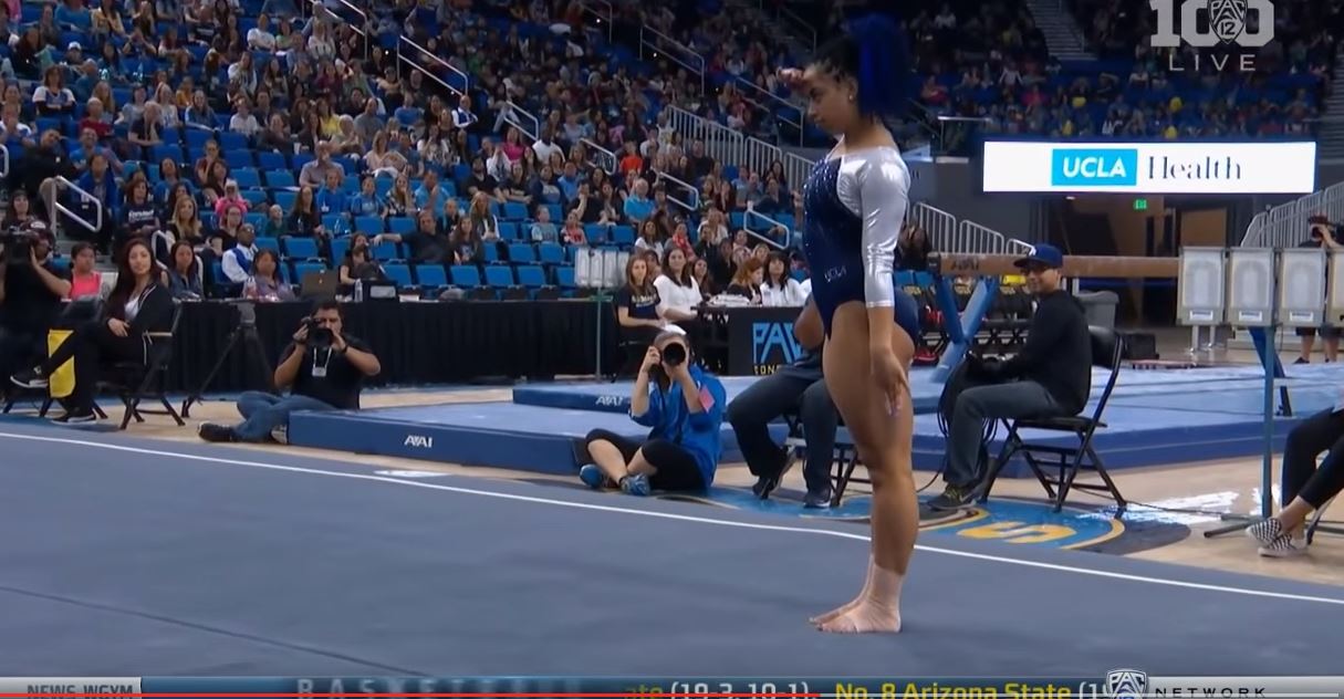 UCLA gymnast wows judges and goes viral with routine | 13newsnow.com