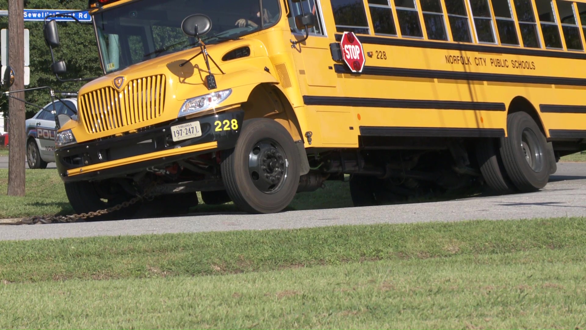 13newsnow.com | School bus goes into ditch in Norfolk